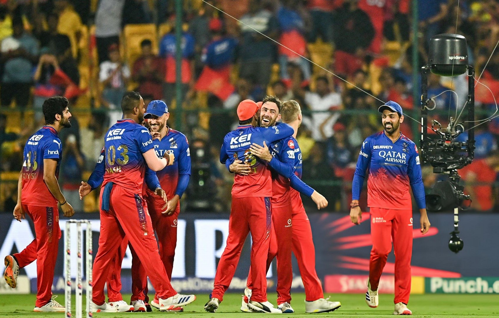 RCB won by 27 runs.