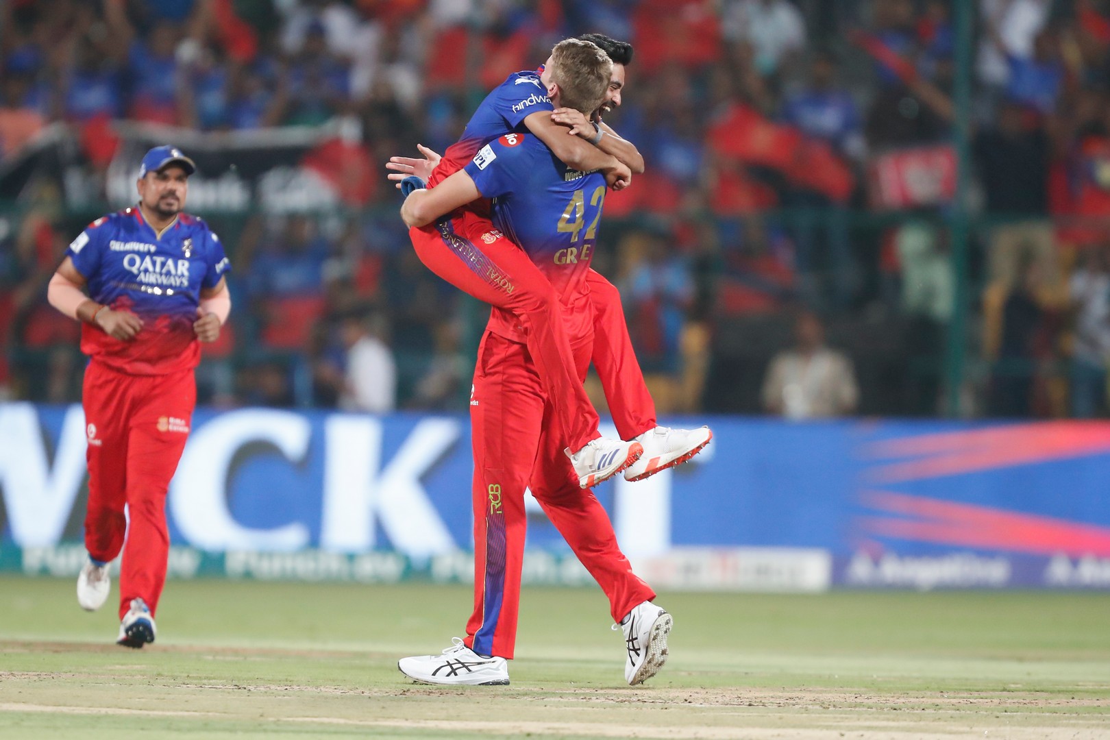RCB won by 4 wickets
