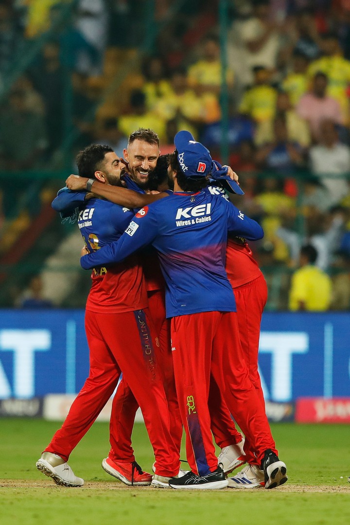 RCB won by 27 runs.