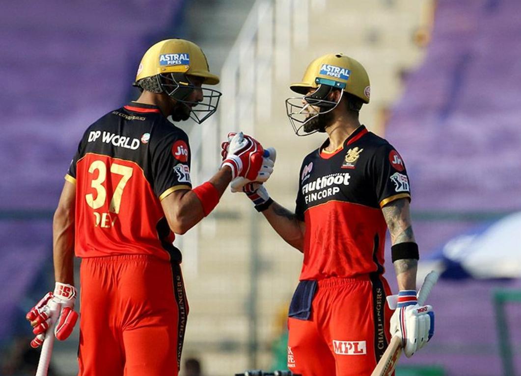 Virat Kohli and Devdutt Padikkal Virat Kohli and Devdutt Padikkal helps RCB beat RR