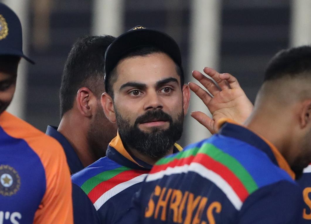 After Kohli went out, Rohit Sharma took the reins of captaincy for the final few overs After Kohli went out, Rohit Sharma took the reins of captaincy for the final few overs