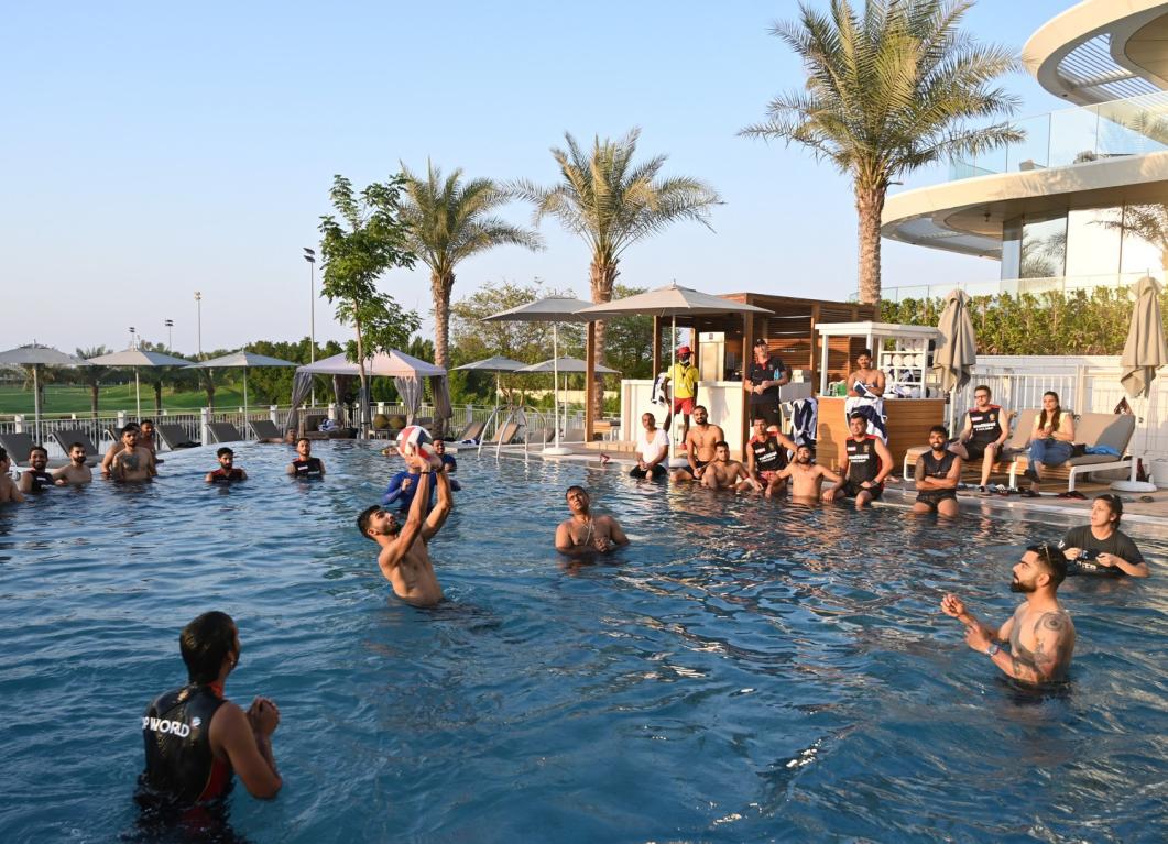 The RCB Clashathon kicks off with Pool Volleyball