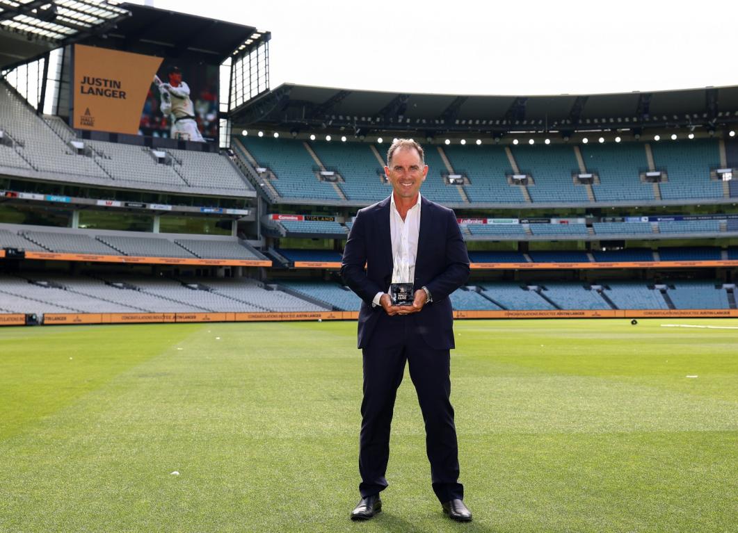 Justin Langer inducted into Australian Hall of Fame Justin Langer inducted into Australian Hall of Fame