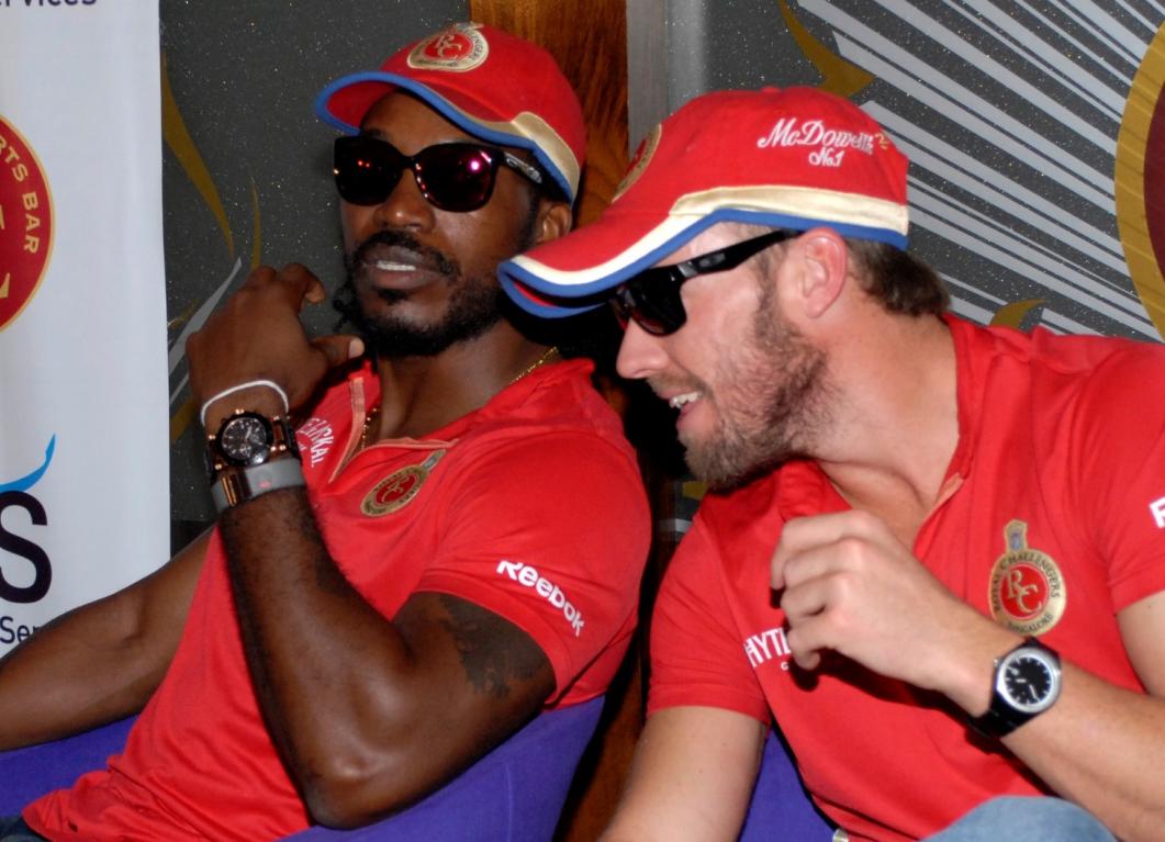 AB de Villiers and Chris Gayle inducted into the RCB Hall of Fame