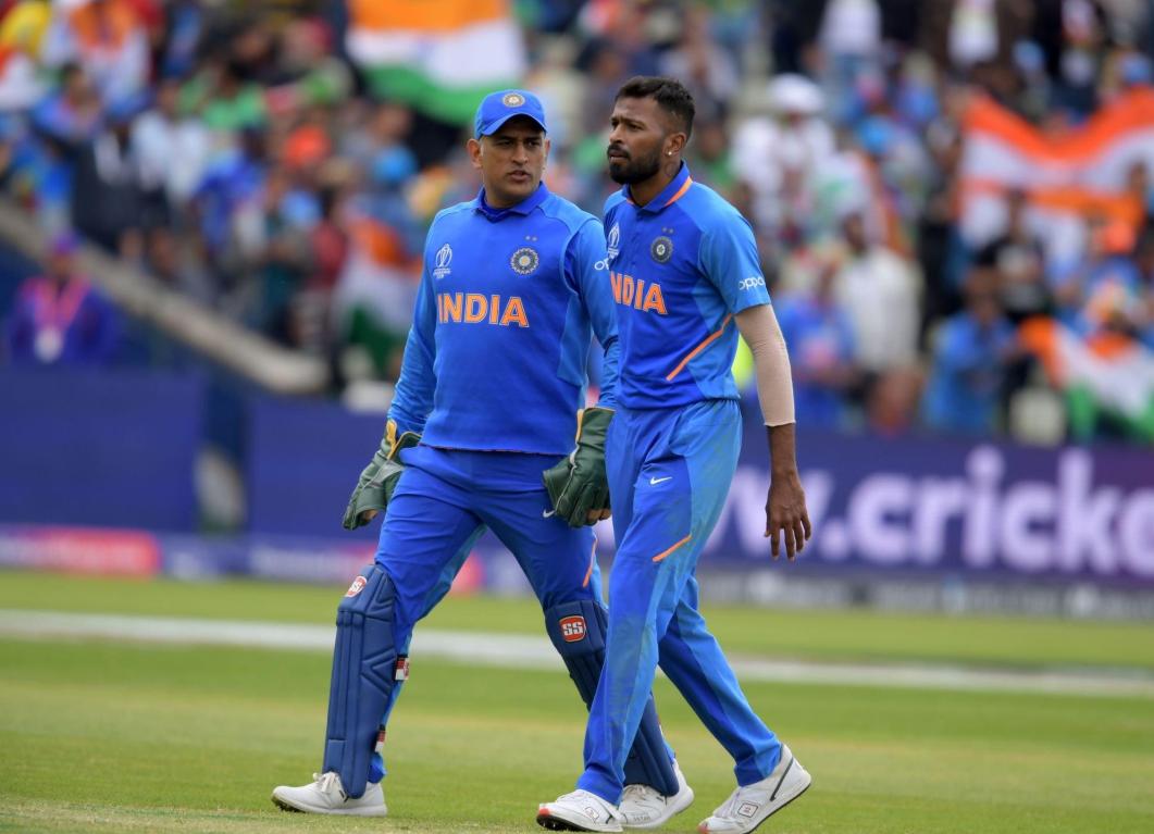 Hardik Pandya and MS Dhoni
