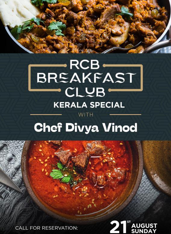 RCB Breakfast Club – A Taste of Kerala