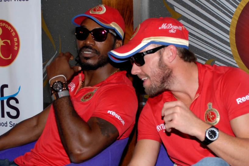 AB de Villiers and Chris Gayle inducted into the RCB Hall of Fame