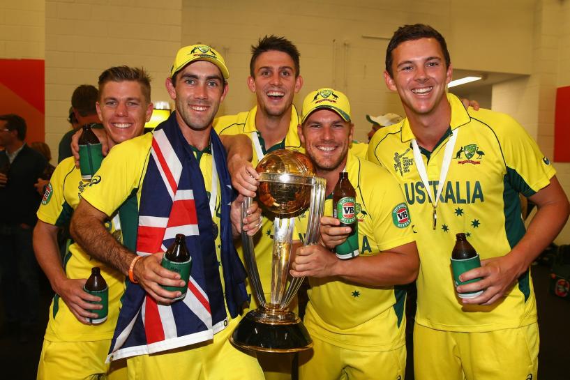 Josh Hazlewood and Glenn Maxwell