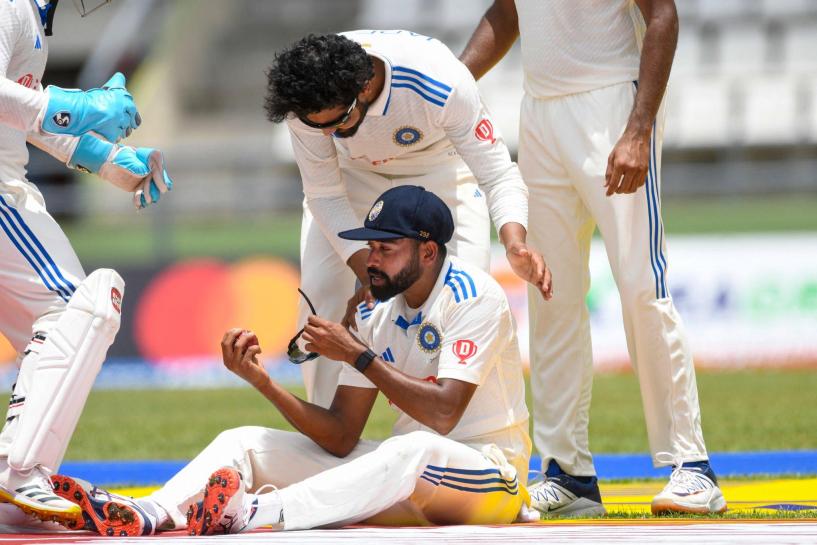 Watch – Mohammed Siraj plucks a mid-air stunner to send Jermaine Blackwood packing in the 1st Test