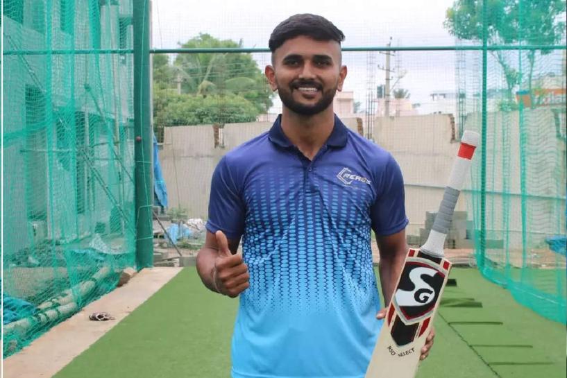 Manoj Bhandage shines with an incredible all-round display against Gulbarga Mystics in the Maharaja T20