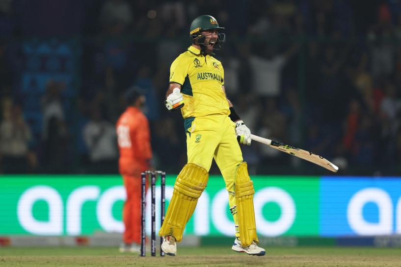 Watch – Glenn Maxwell celebrates getting to the ODI World Cup’s fastest century with a very special celebration