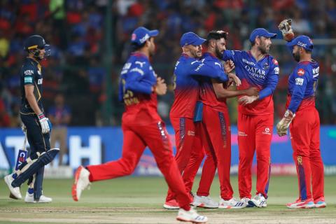 RCB won by 4 wickets