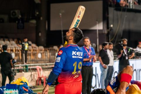 RCB won by 4 wickets